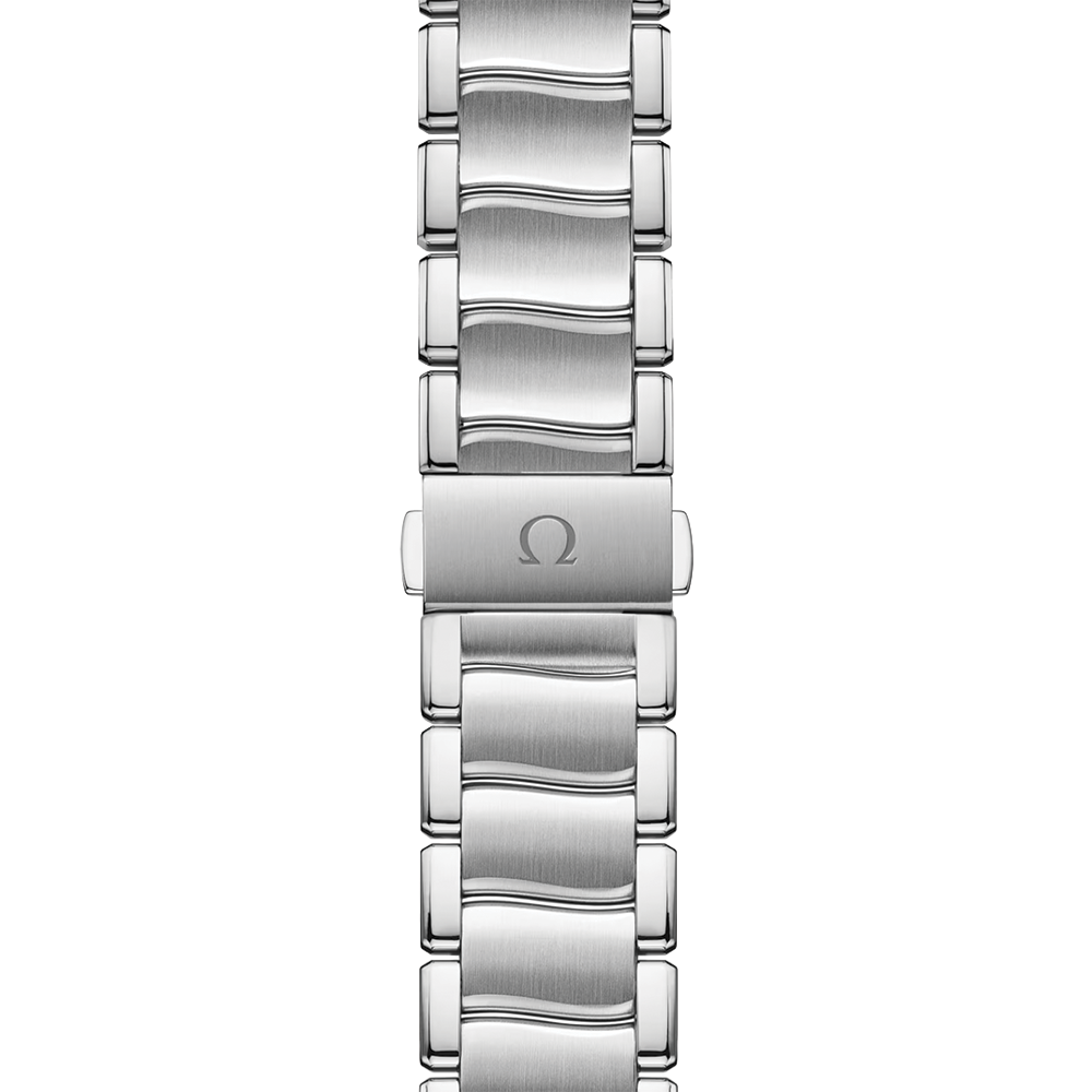 De Ville Ladymatic 34mm - White, Mother-of-Pearl w/ Diamonds on Bracelet