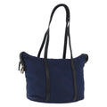 PRADA Tote Bag Nylon Navy Silver Auth bs34796
