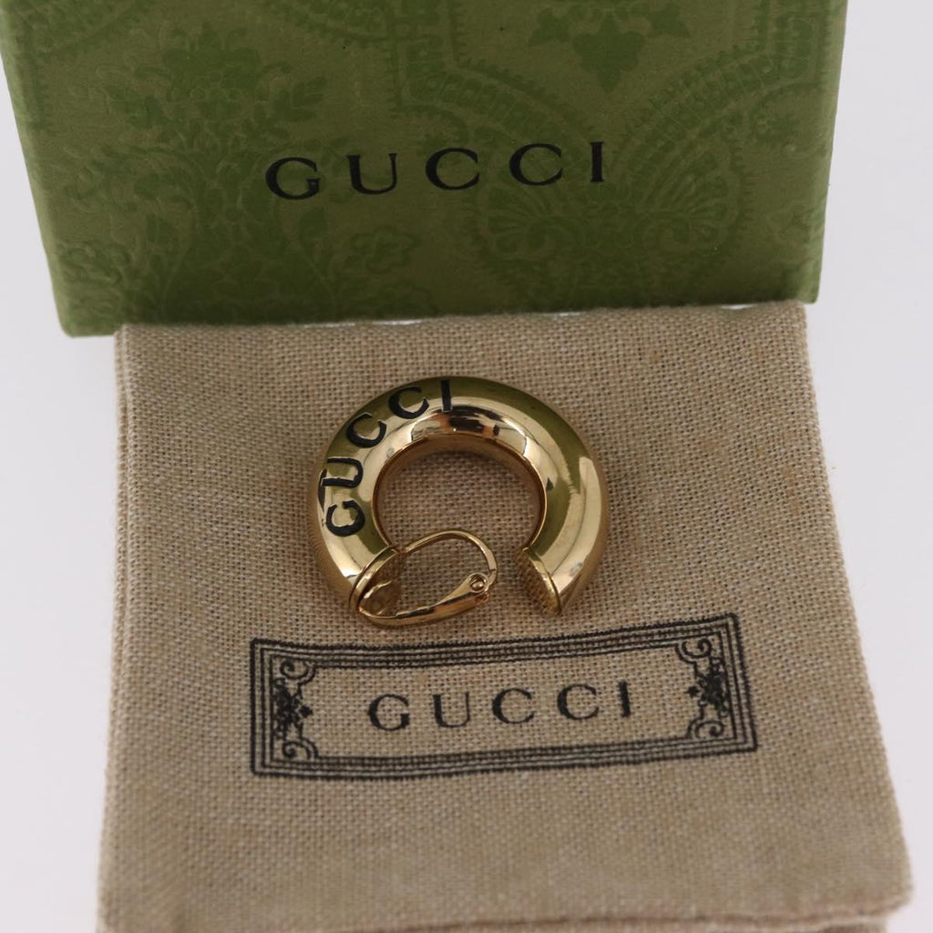GUCCI Earring metal Gold Tone Auth bs37288V