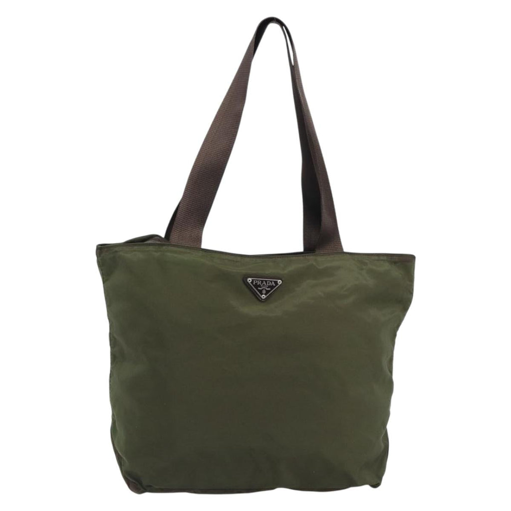 PRADA BOTTEGA VENETA Hand Bag Nylon 3 Set Black Khaki Auth bs37399