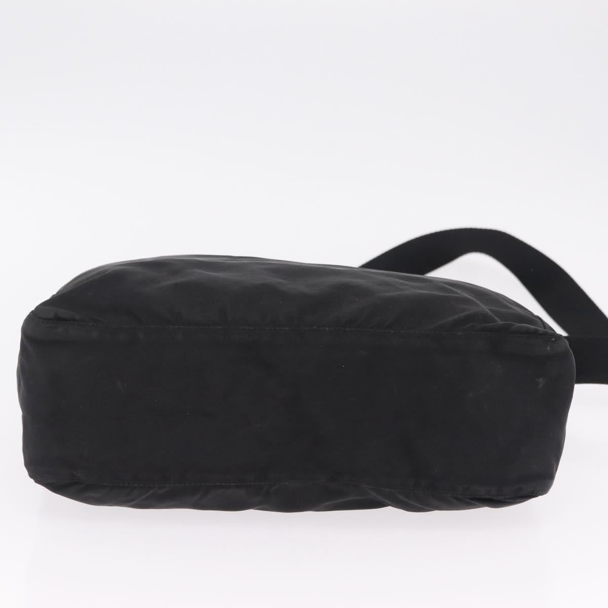 PRADA Hand Bag Nylon Leather 5 Set Black Beige Auth bs37447