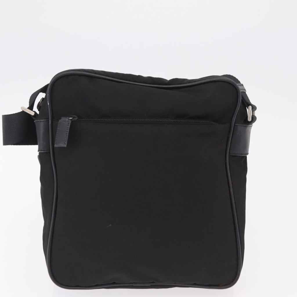 PRADA Hand Bag Nylon Leather 5 Set Black Beige Auth bs37447