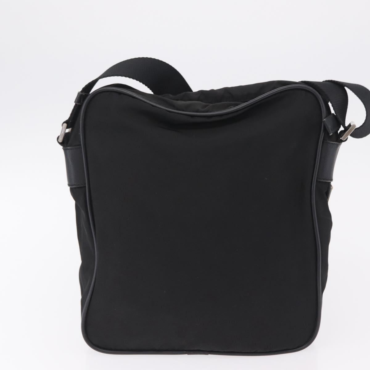 PRADA Hand Bag Nylon Leather 5 Set Black Beige Auth bs37447