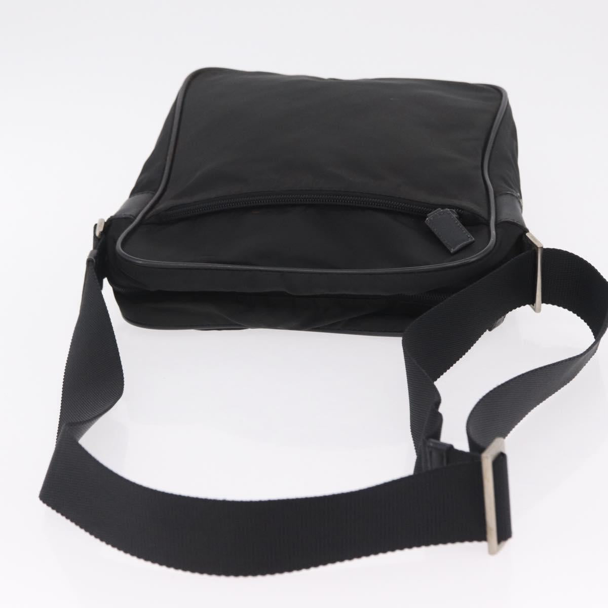PRADA Hand Bag Nylon Leather 5 Set Black Beige Auth bs37447
