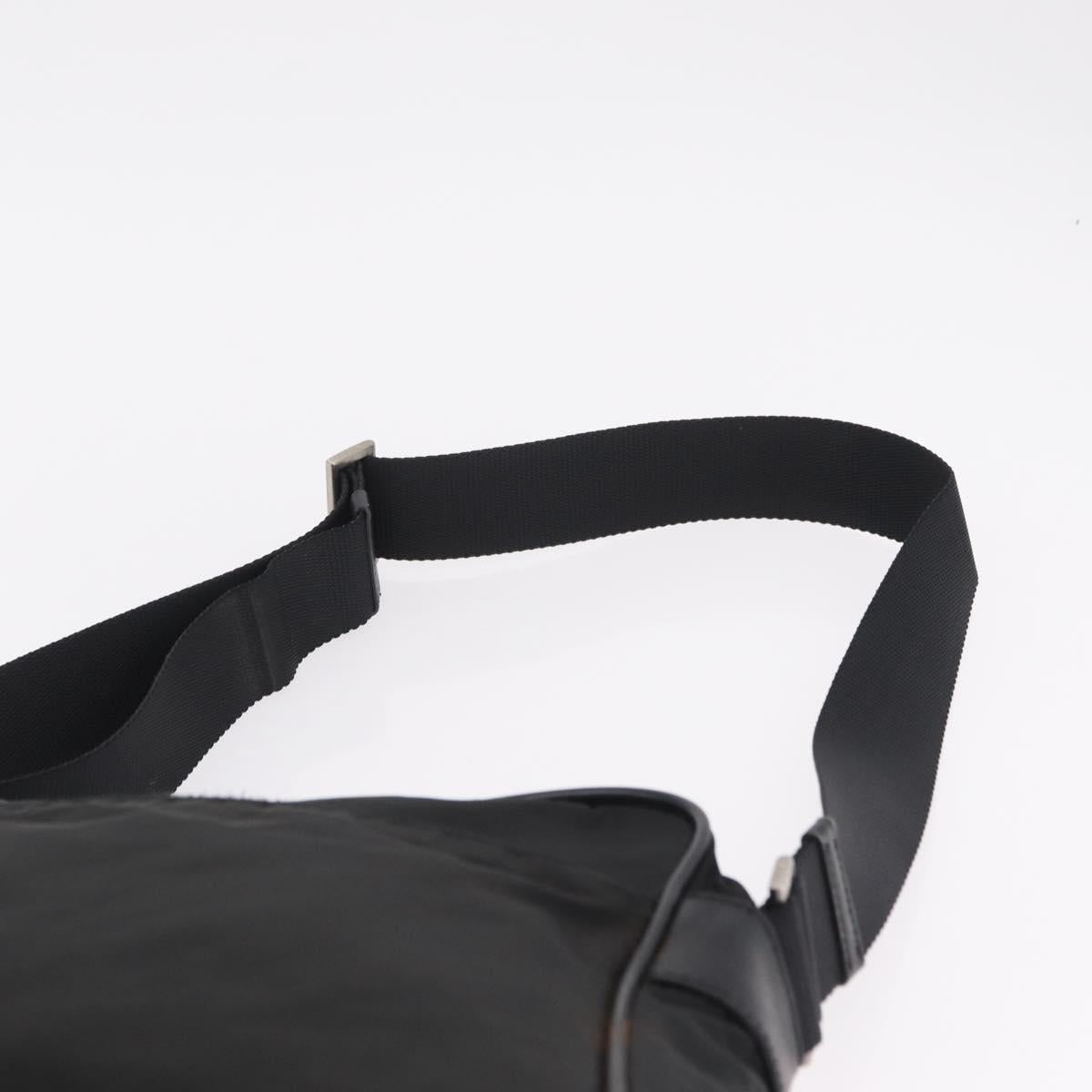PRADA Hand Bag Nylon Leather 5 Set Black Beige Auth bs37447