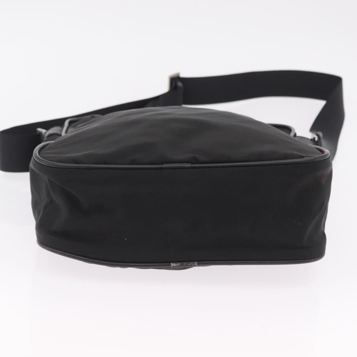 PRADA Hand Bag Nylon Leather 5 Set Black Beige Auth bs37447