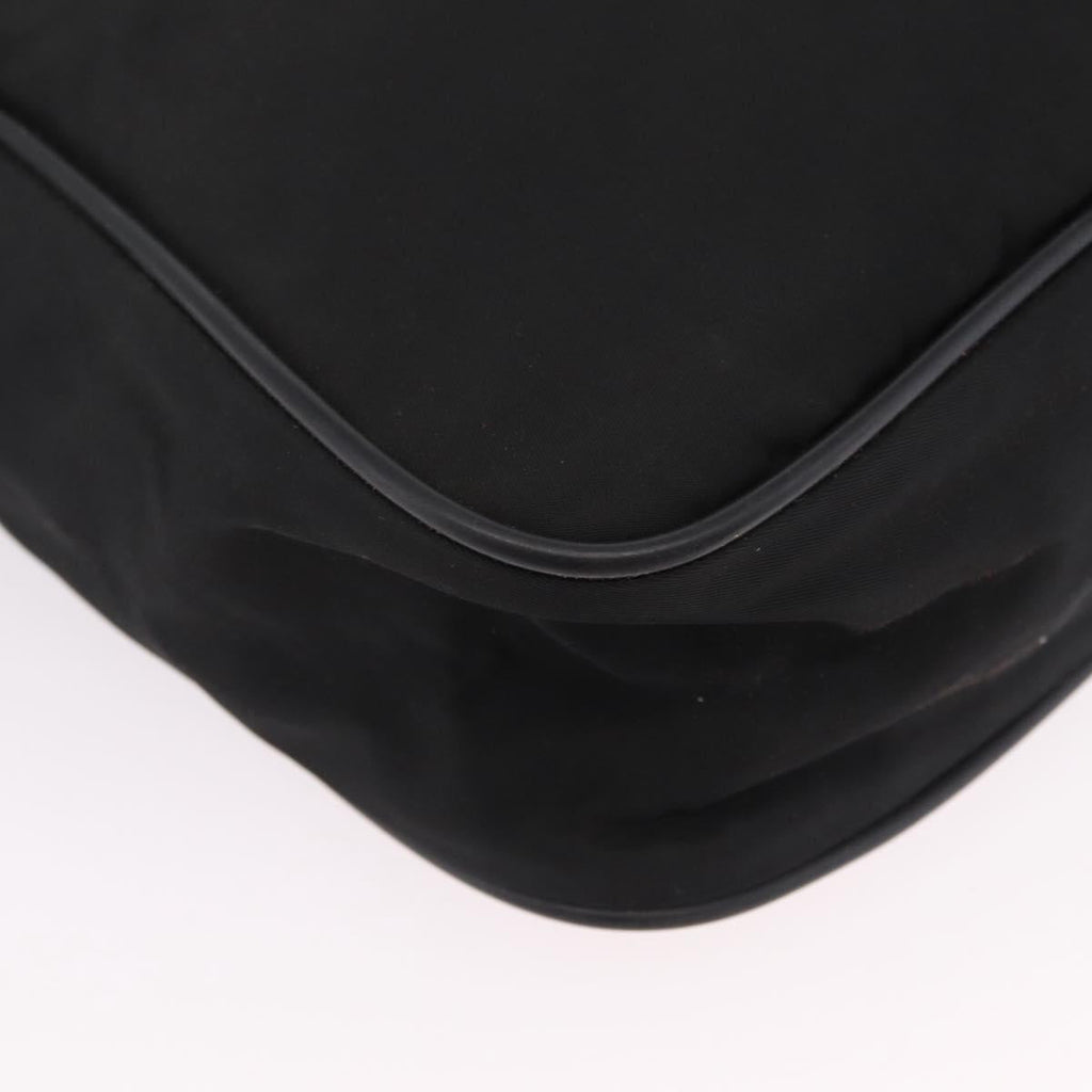 PRADA Hand Bag Nylon Leather 5 Set Black Beige Auth bs37447