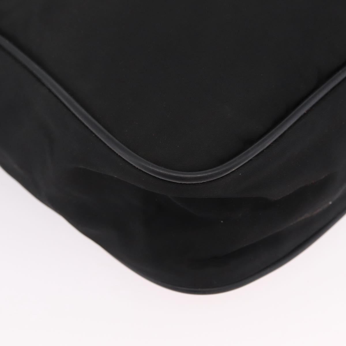 PRADA Hand Bag Nylon Leather 5 Set Black Beige Auth bs37447
