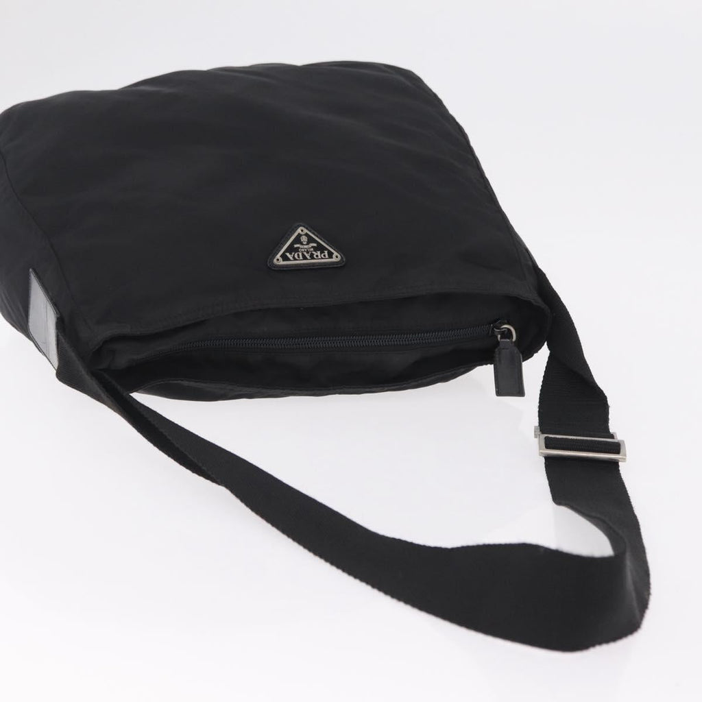 PRADA Hand Bag Nylon Leather 5 Set Black Beige Auth bs37447