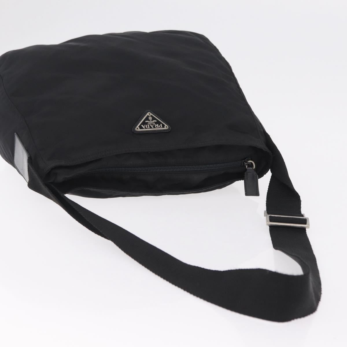 PRADA Hand Bag Nylon Leather 5 Set Black Beige Auth bs37447