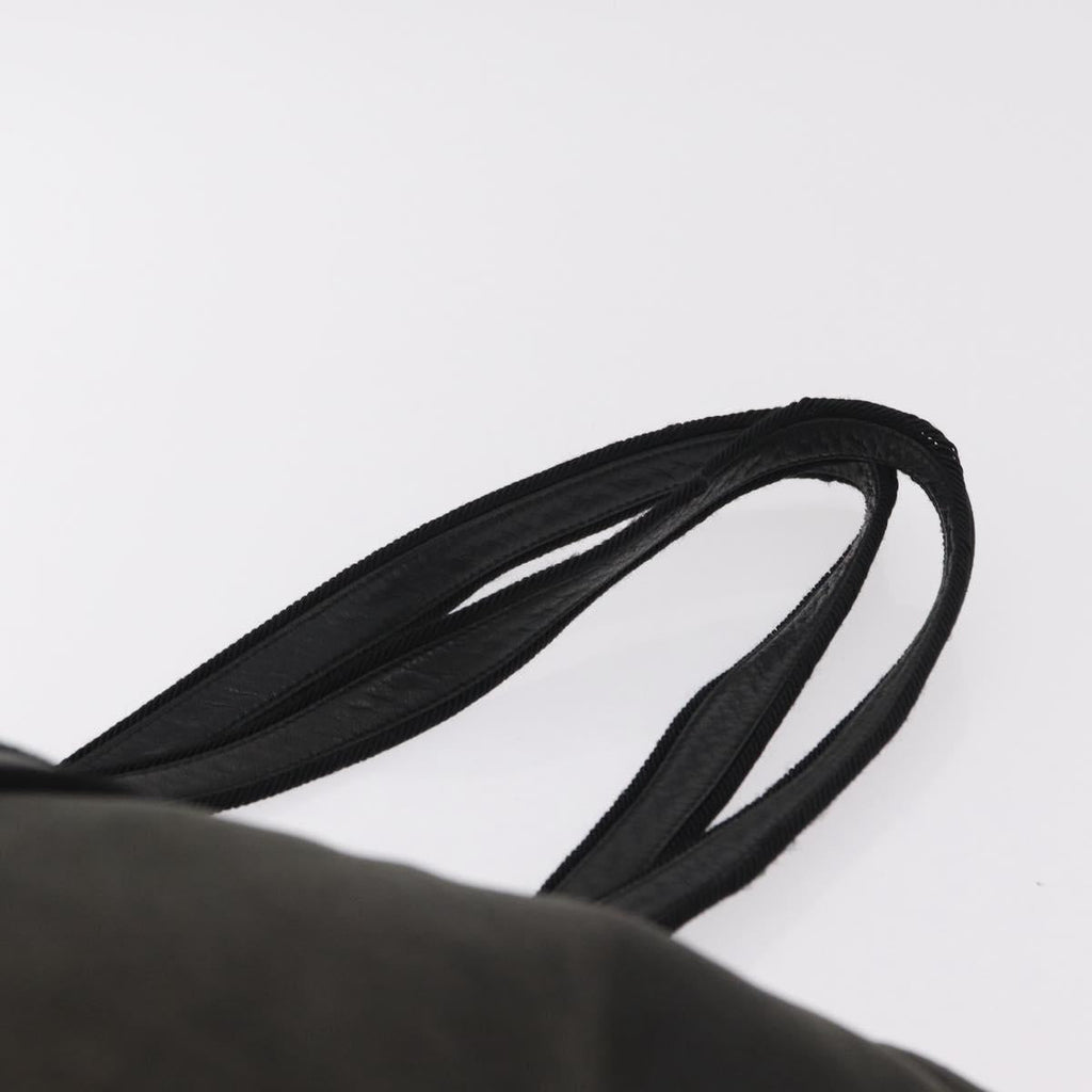 PRADA Hand Bag Nylon Leather 5 Set Black Beige Auth bs37447