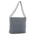 PRADA Tote Bag Nylon Gray Silver Auth bs37578