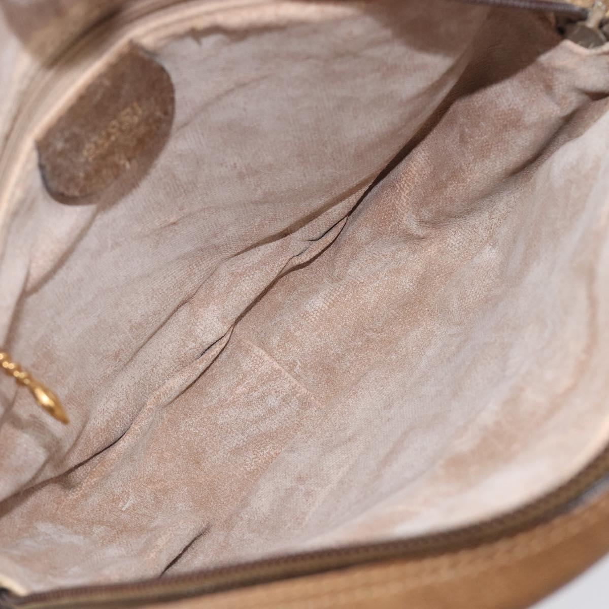 GUCCI Shoulder Bag Canvas Beige Gold 007 58 0179 Auth bs37586
