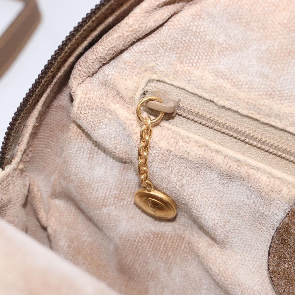 GUCCI Shoulder Bag Canvas Beige Gold 007 58 0179 Auth bs37586