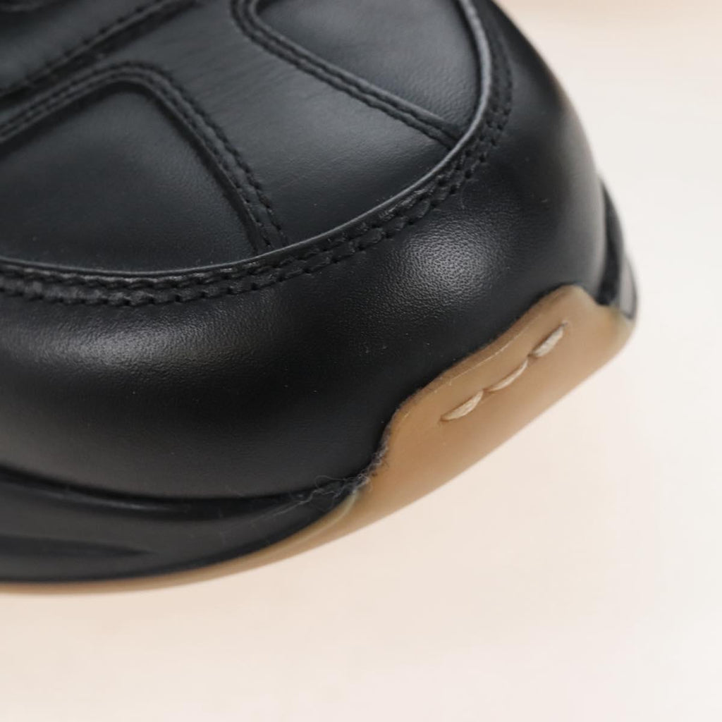 GUCCI Lighton Webprint Sneakers 5 Black Auth bs37734M