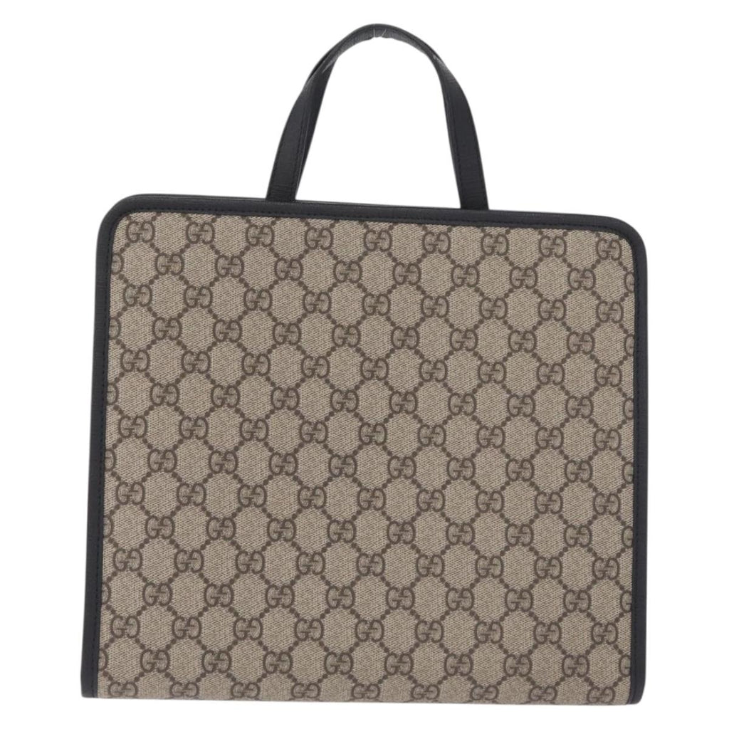 GUCCI GG Supreme Childrens Apple Hand Bag PVC Beige 648797 Auth bs37851