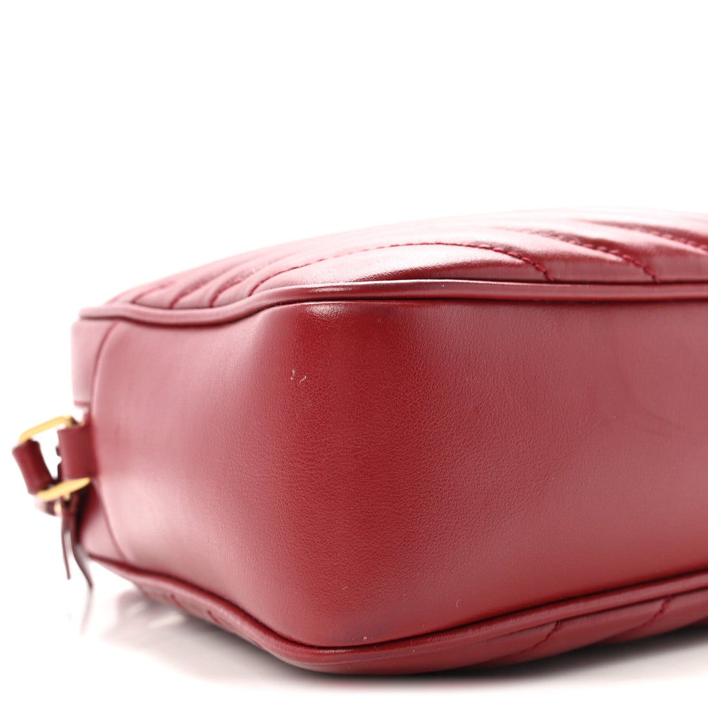 Calfskin Matelasse Monogram Lou Camera Bag Opyum Red