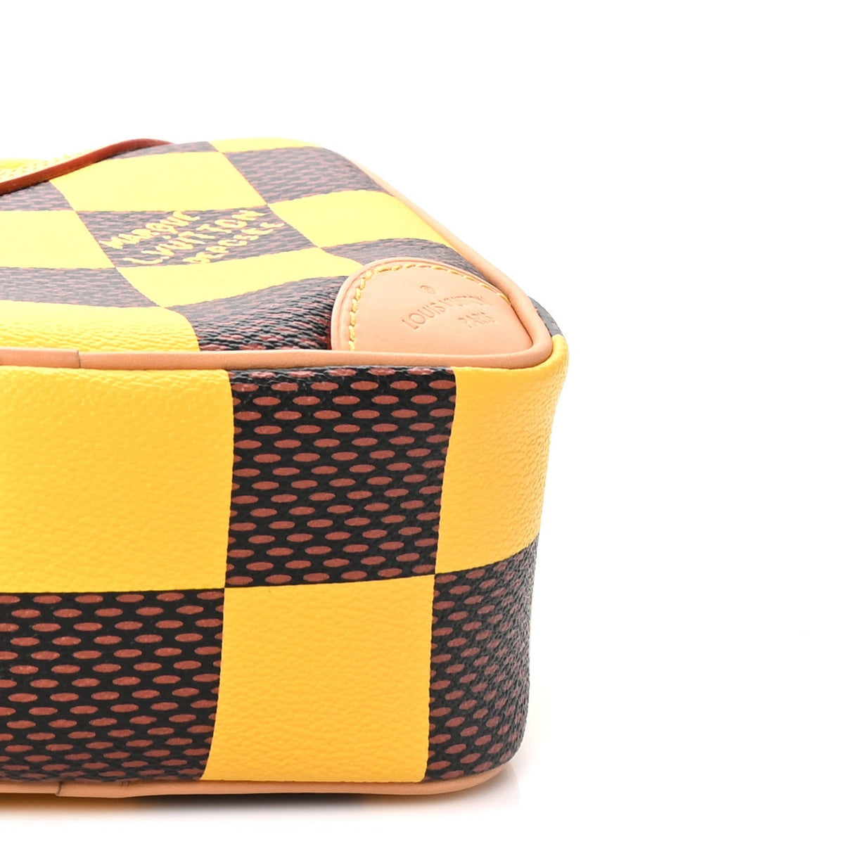 Damier Pop Chess Messenger Jaune Mat