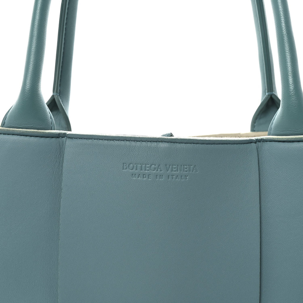 Nappa Maxi Intrecciato Medium Arco Tote Linoleum