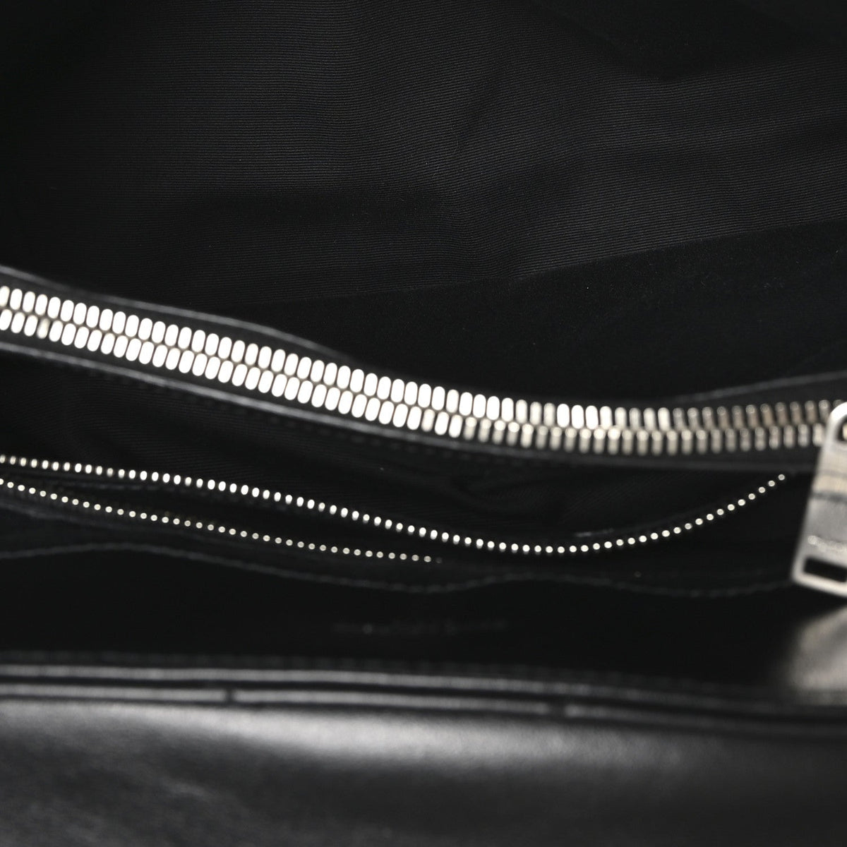 Calfskin Y Quilted Monogram Medium Loulou Chain Satchel Black