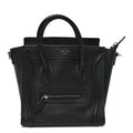 Pebbled Calfskin Nano Luggage Black
