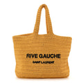 Raffia Rive Gauche Tote Yellow