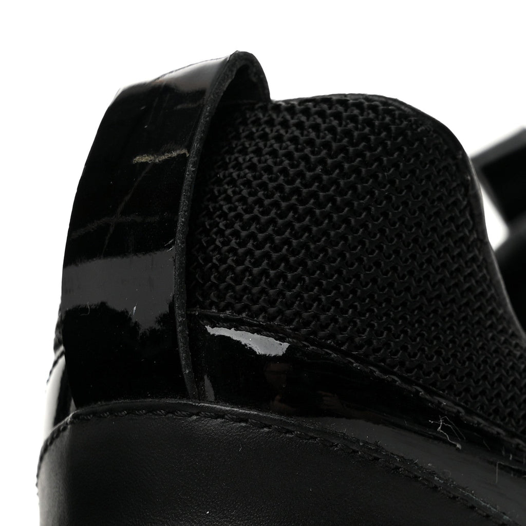 Calfskin Monogram Run Away Sneakers 36 Black
