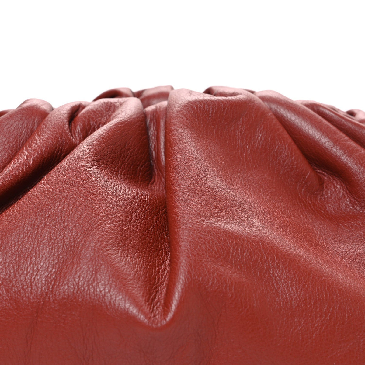 Smooth Butter Calf The Pouch Oversized Clutch Rust
