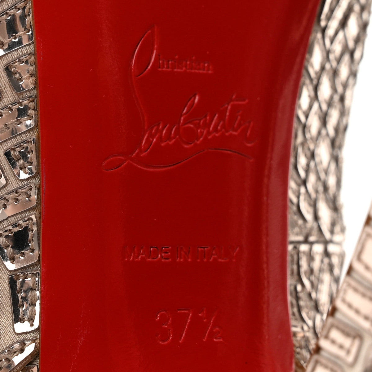 Satin Mosaique No Prive 120 Pumps 37.5 Silver