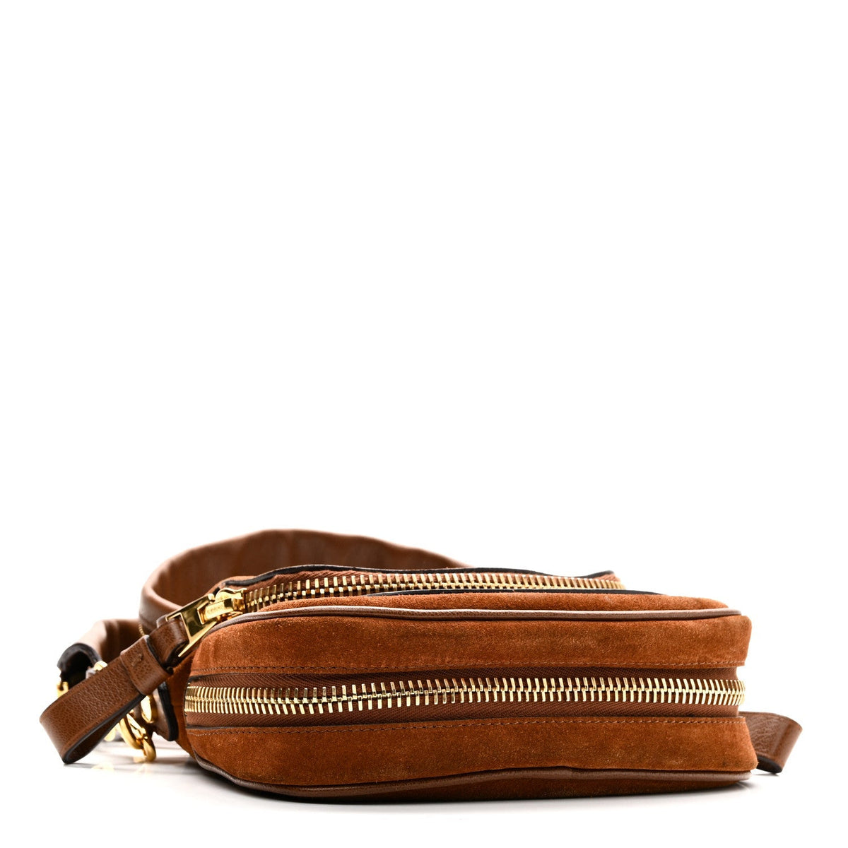 Suede Calfskin Mini Jennifer Crossbody Caramel