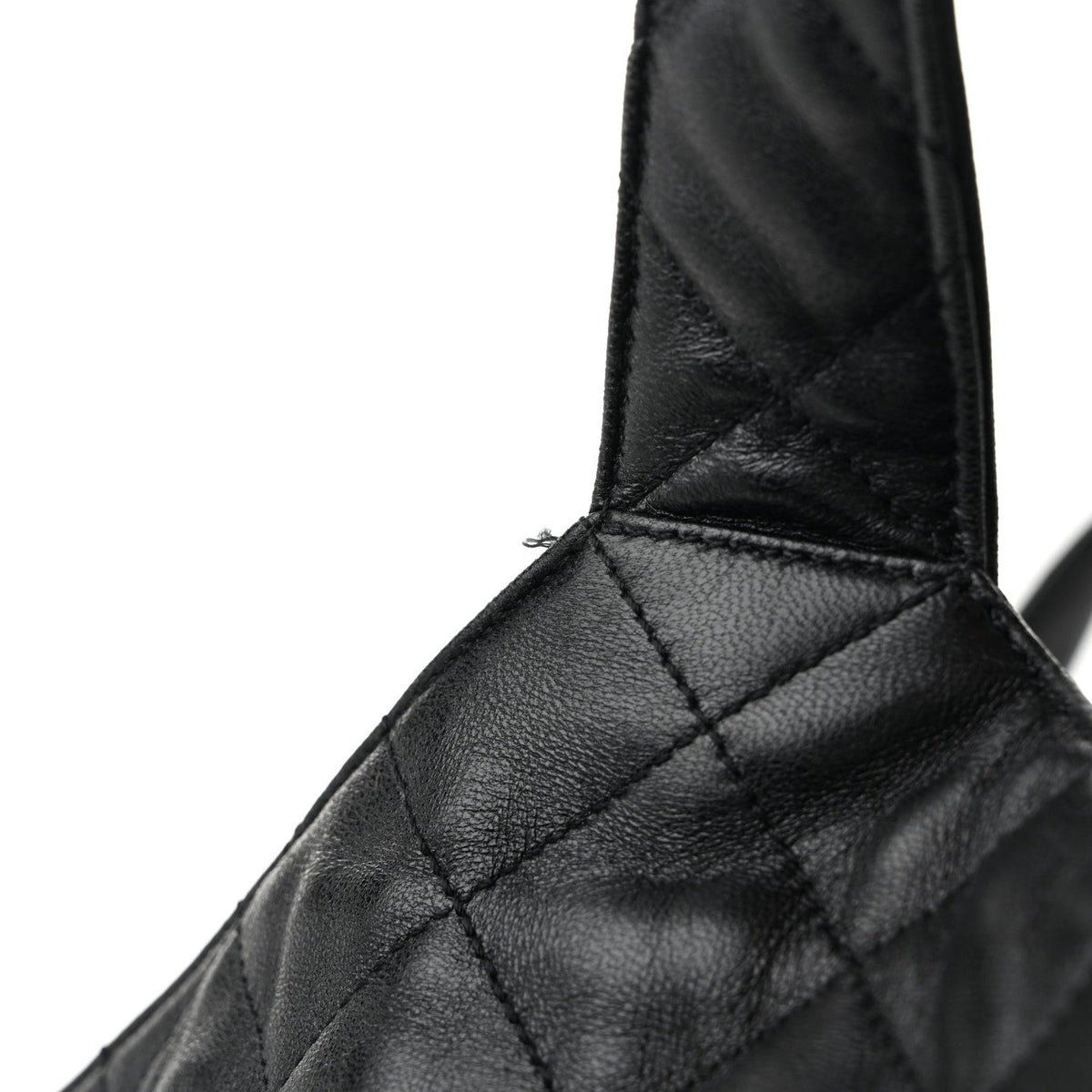 Lambskin Quilted Maxi Icare Shopping Tote Black