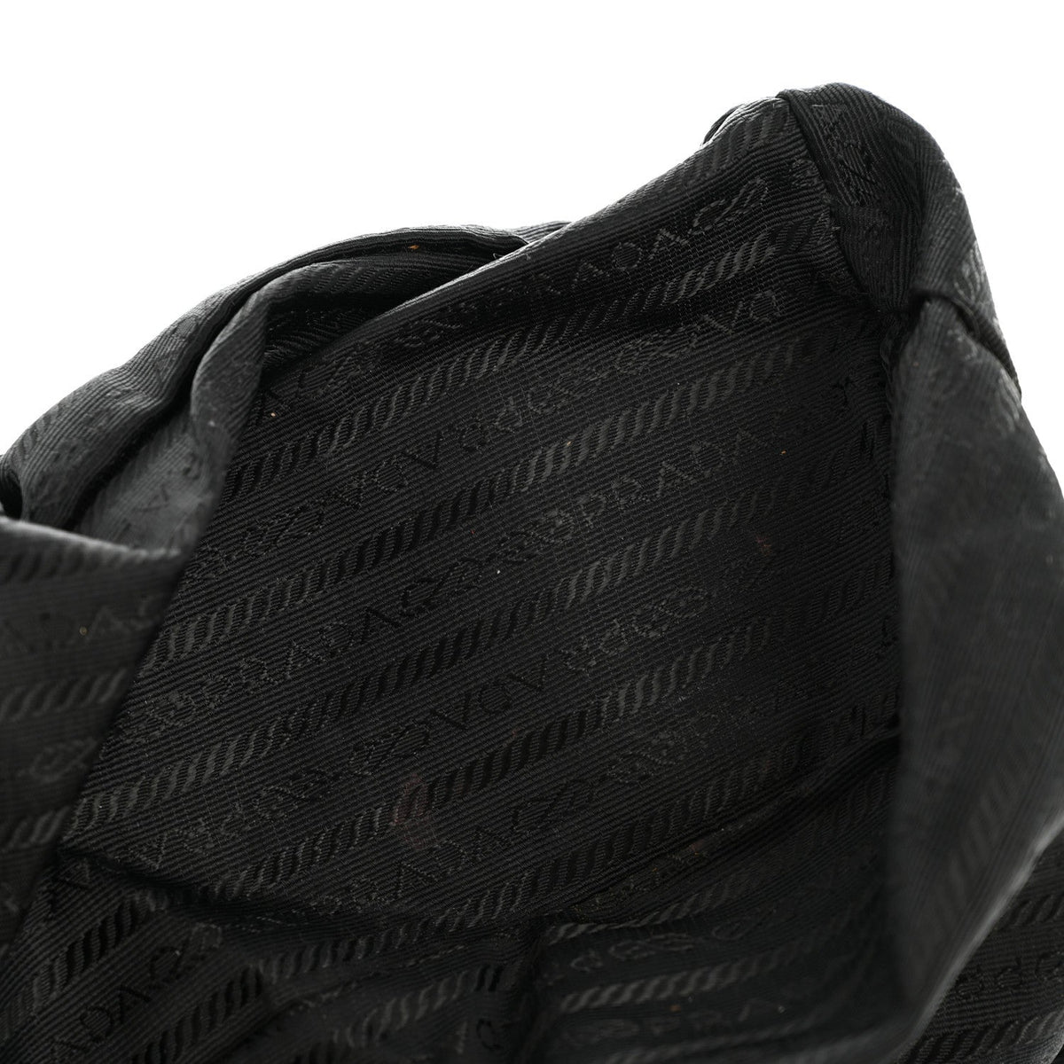 Tessuto Nylon Vela Chain Backpack Black