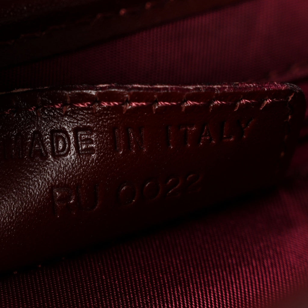 Monogram Saddle Bag Burgundy