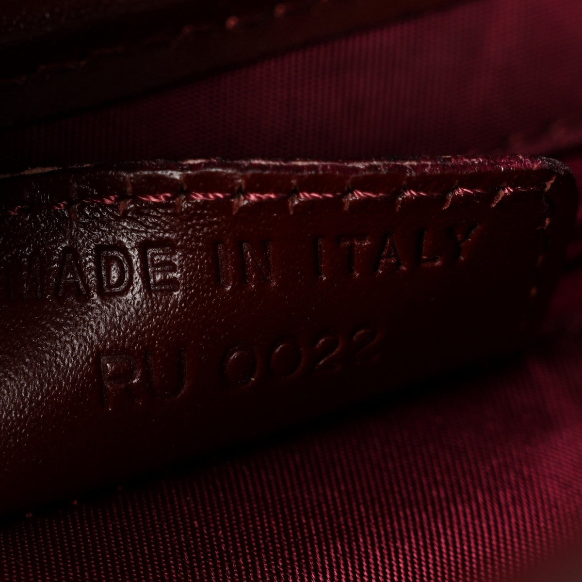 Monogram Saddle Bag Burgundy