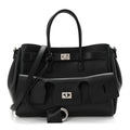 Smooth Calfskin Small Bel Air Carry All Bag Black