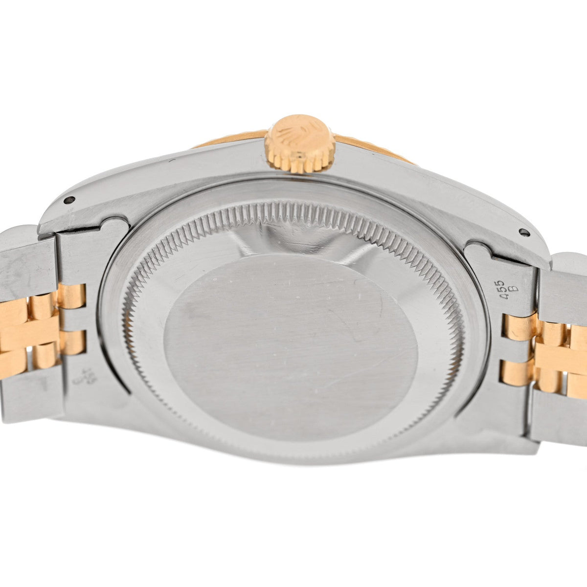 Stainless Steel 18K Yellow Gold 36mm Oyster Perpetual Datejust Watch Champagne Linen 16233