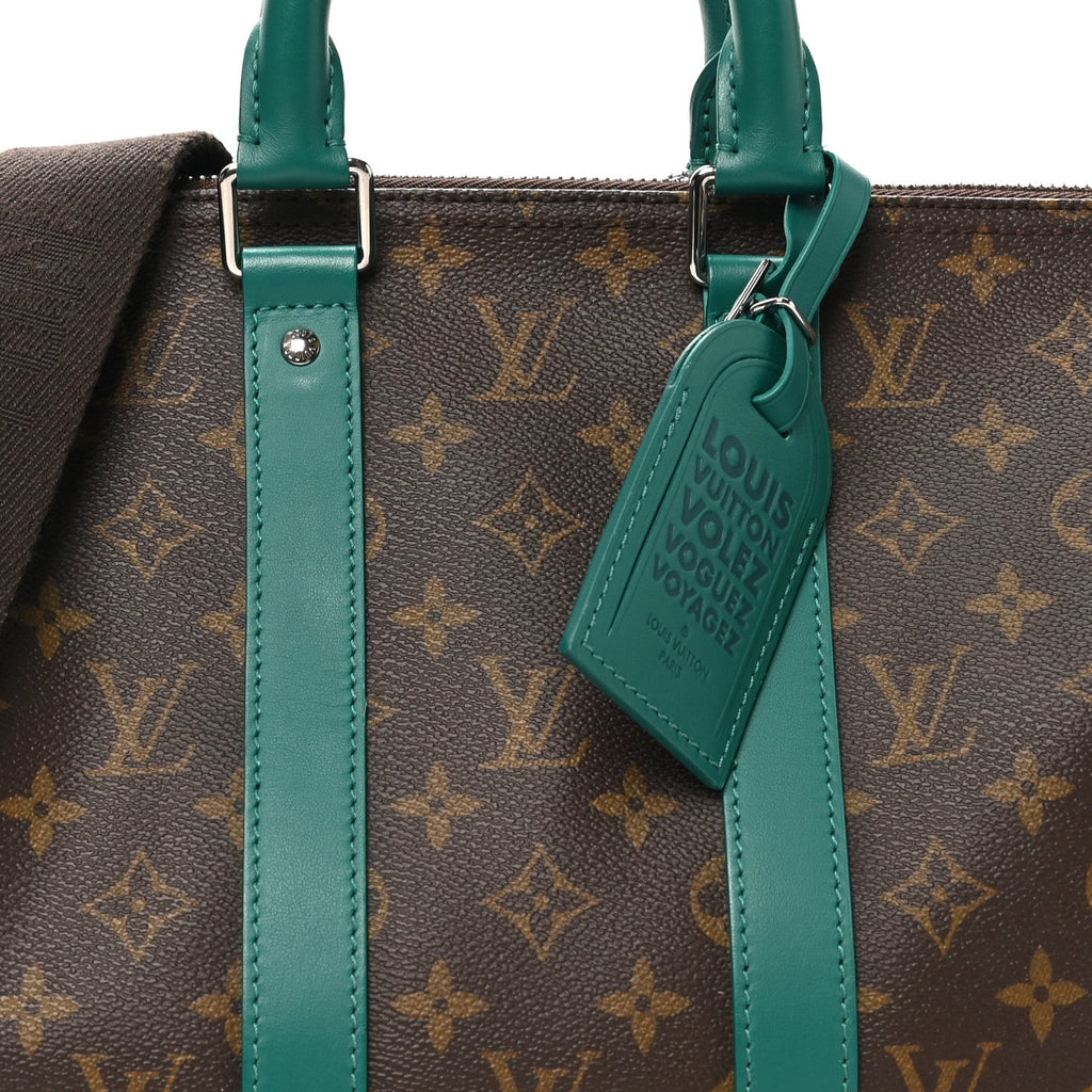Monogram Macassar Keepall Bandouliere 35 Borneo Green