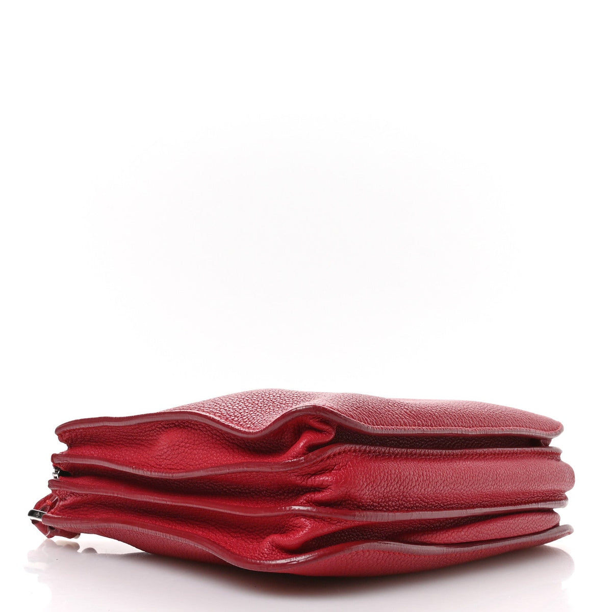 Grained Calfskin Milky Way Shoulder Bag Red