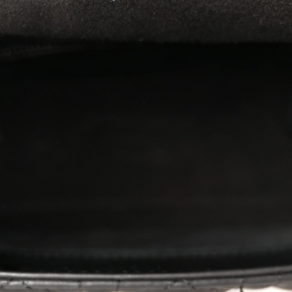 Ultra Matte Calfskin Cannage Medium Lady Dior Black