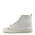 Calfskin Mens Louis Flat Sneakers 39 White