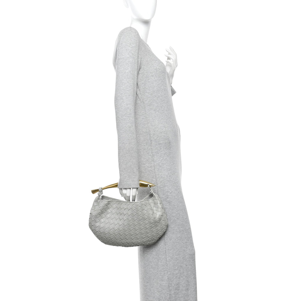 Nappa Intrecciato Sardine Bag Agate Grey