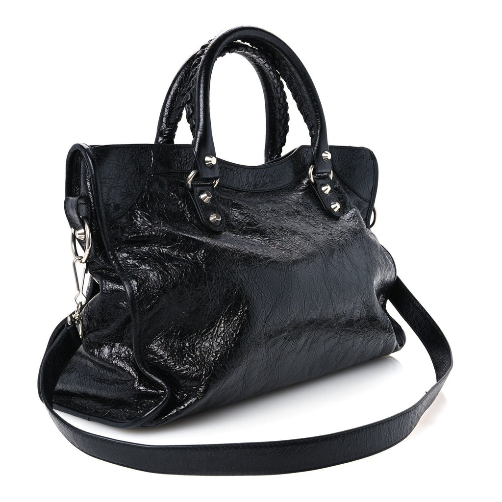 Agneau Arena Silver Hardware Medium Le City Black