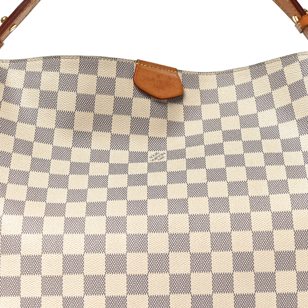 Damier Azur Graceful MM Rose Ballerine
