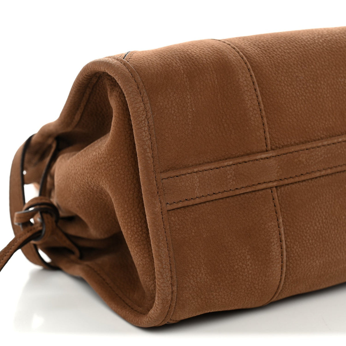Nubuck Triangle Medium Bonnie Shoulder Bag Cacao
