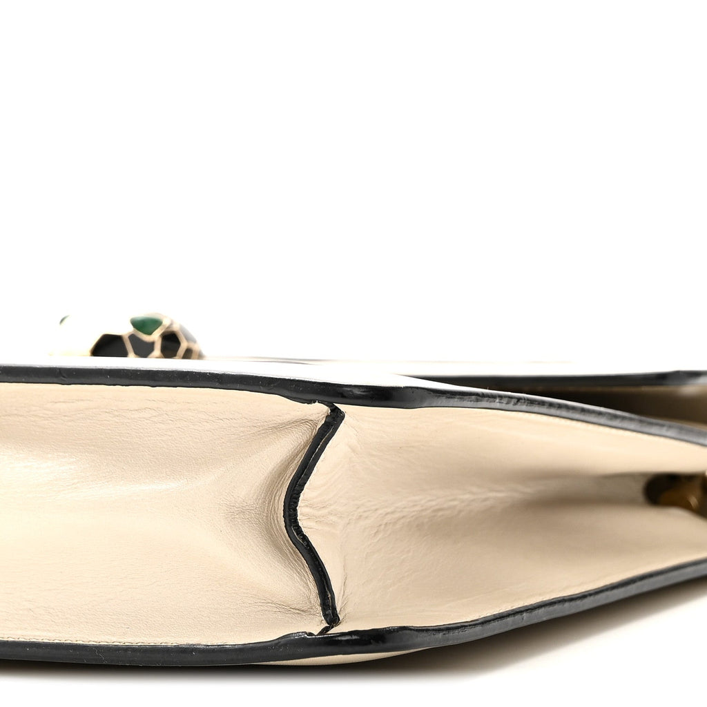Calfskin Serpenti Forever Crossbody Bag White Agate
