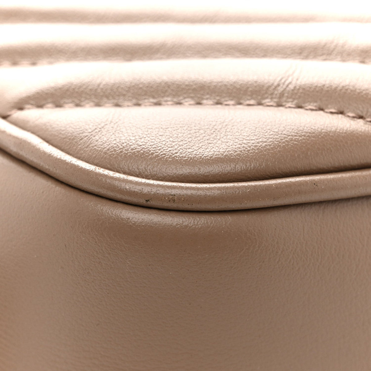 Calfskin Matelasse Monogram Lou Camera Bag Dark Beige