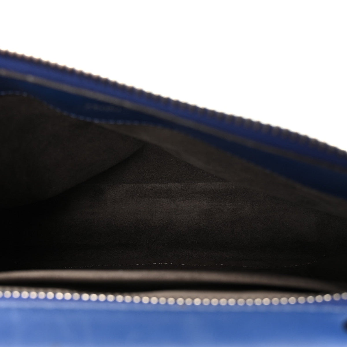 Shiny Nappa Trapuntata Chain Small DotCom Click Chain Satchel Blue