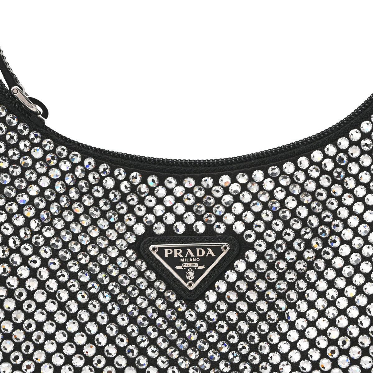 Satin Crystal Mini Re-Edition 2000 Bag Cristal