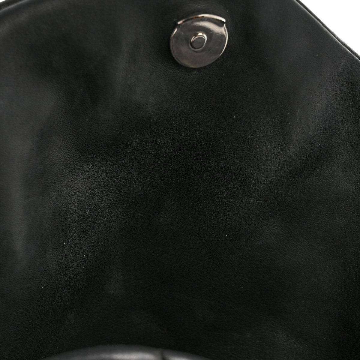 Lambskin Quilted Medium Loulou Puffer Monogram Chain Satchel Black