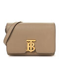 Grained Calfskin Small TB Bag Oat Beige
